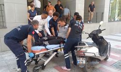 Manisa'da sıramatik cihazından elektrik akımına kapılan güvenlik görevlisi hastaneye kaldırıldı