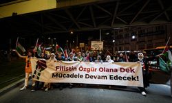 İzmir'den Gazze'ye destek İsrail'e tepki !