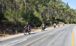 Muğla'da kruvaziyerle gelen turistler, bisiklet turu ile doğayla baş başa!