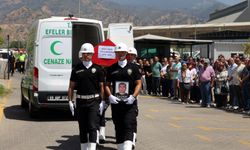 İzinde vefat eden polis memuru Aydın'da törenle uğurlandı