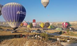 Kapadokya balon festivali yoğun ilgi gördü