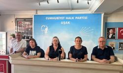 CHP Uşak İl Kadın Kolları, kadın cinayetlerine karşı tepkisini ortaya koydu