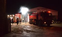 Manisa'da kereste fabrikasında yangın paniği!