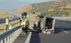 Aydın'da minibüs bariyere çarptı; 1 ölü, 2 yaralı!