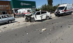 Manisa'da zincirleme trafik kazası; 1 ölü, 4 yaralı!