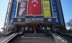 Buca Belediyesi iştiraki çalışanlarından belediye binasında işgal eylemi