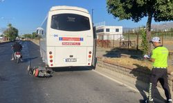 Aydın'da elektrikli bisiklette midibüse çarptı! Baba kız yaralandı!