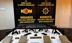 İzmir'de yasaklı madde ve silah kaçakçılığı operasyonu 7 tutuklu