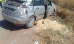Afyonkarahisar'da otomobil devrildi, 4 kişi yaralandı !