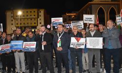 Afyonkarahisar'da Küresel Sumud Filosu'na saldıran İsrail'e tepki