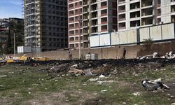 İzmir'de inşaat atıkları yangına sebep oldu