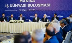 Manisa'da iş dünyası temsilcileri ile Cumhurbaşkanı Yardımcısı Yılmaz bir araya geldi