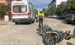 Aydın'da iki motosiklet çarpıştı sürücüler yaralı!