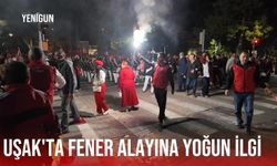 Uşak'ta binlerce vatandaş Atapark'tan Atatürk Anıtına kadar yürüdü