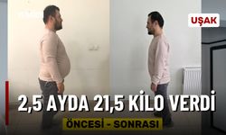 Uşak'ta zayıflamak için azmeden gazeteci, 2,5 ayda 21,5 kilo verdi!