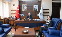 Uşak'ın Sivaslı Kaymakamı Eda Nur Yurt'u kabul etti