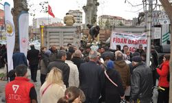 Kütahya'da badem, ceviz ve kestane fidanı dağıtıldı