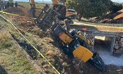 Uşak Sivaslı Eldeniz köyünde ekmek parası için çalışan operatör hayatını kaybetti