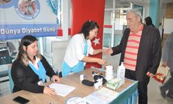 Ödemiş'te Diyabet Günü dolayısıyla kan şekeri ölçüldü