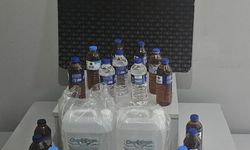 Uşak'ta sahte rakı, viski ve votka yakalandı