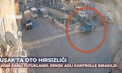 Uşak'ta oto hırsızlığı yaptığı iddia edilen kadın tutuklandı