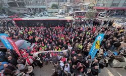 İzmir'de işçiler yeniden eylem yaptı