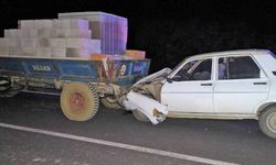 Uşak Eşme Ağabey'de traktörün römorkuna çapan 3 kişi ölümden döndü!