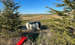 Uşak'ta otomobil devrildi, 3'ü çocuk 5 yaralı!