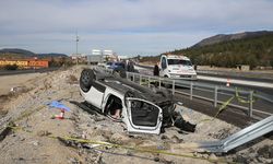 Denizli'de otomobil devrildi, sürücü öldü!