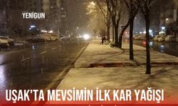 Uşak'ta mevsimin ilk kar yağışı! Esas kar, yılbaşında bekleniyor!