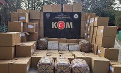 Uşak'ta 1 milyon 801 bin bandrolsüz makaron yakalandı!