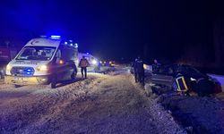 Hisarcık-Simav yolunda kaza, 2 yaralı!