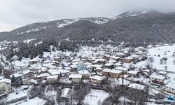 Uşak'ın yüksek kesimleri beyaza büründü