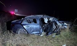 Uşak'ın Eşme ilçesindeki kazada yaralanan 4 kişiden 1'i tüm çabalara rağmen kurtarılamadı!