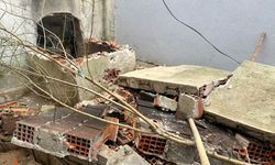 Uşak Karaağaç Mahallesi'nde çöken fırın duvarının altında kaldı