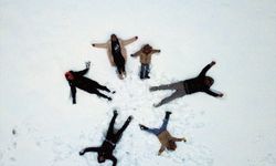 Uşak'ın arayıp da bulamadığı kar, Demirci'de kendini gösterdi!