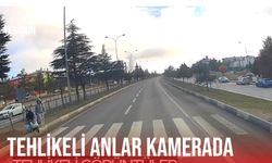 Kütahya Dumlupınar'da tehlikeli anlar kameraya yansıdı!
