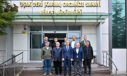 Vali Aktaş, Uşak Deri Karma OSB ve Uşak Ticaret Borsası'na veda ziyaretinde bulundu