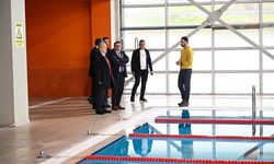 Uşak Üniversitesi'nde yüzme havuzu ve diğer tesislere inceleme