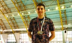 Uşak Spor Lisesi'nden Eymen Özdemir, 5 altın ve 2 gümüş madalya kazandı