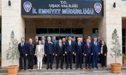 Uşak Protokolü Polis Haftası için Düzenlenen Resepsiyonda Buluştu