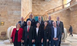 Uşaklı CHP’liler Ankara’da Ali Karaoba’yı ziyaret etti!