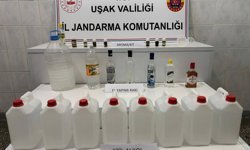 Uşak’ta kaçak içkilere el konuldu!