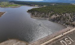 Susuz günler yaşayan Uşak'ın ana su kaynağı Küçüklerin seviyesi yarıyı geçti