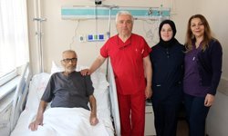 Denizli'de dalağı 6 kiloya kadar çıkan Nail Kafalı, Op. Dr. Ali Çeldir'in yaptığı operasyonla iyileşti