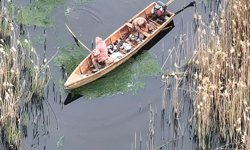 Eber gölünde kaçak avlanan 4 kişiye ceza yazıldı