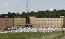 Uşak İl Özel İdaresi, Orhan Dengiz Anadolu Lisesi Giriş Merdivenleri Onarımın İşini Yaptıracak