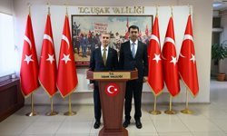 Vali Aktaş, Uşak Valisi Kartal'ı ziyaret etti