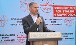 Uşak'ın komşusu Afyon Dinar'daki Devlet Hastanesi'nin Tatarlı hizmet binası açıldı