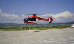 Uşak'taki bir hasta, ambulans helikopterle İzmir'e sevk edildi